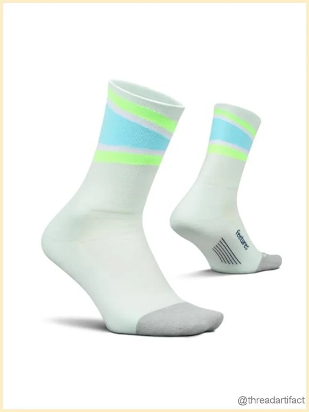 Targeted Compression Athletic Socks with Seamless Toe for Running Cycling Ultra